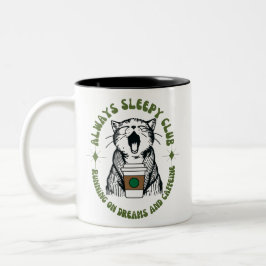 Always Sleepy Club MUG Zweifarbige Tasse