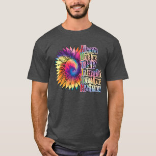Always Unique Totally Intelligent Sunflower Autism T-Shirt