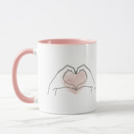 Always You Minimalist Line Art Valentine Mug Tasse