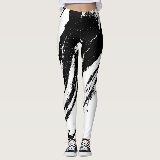 AlwaysAbstrkt Blk/Wht III Leggings (Vorderseite)