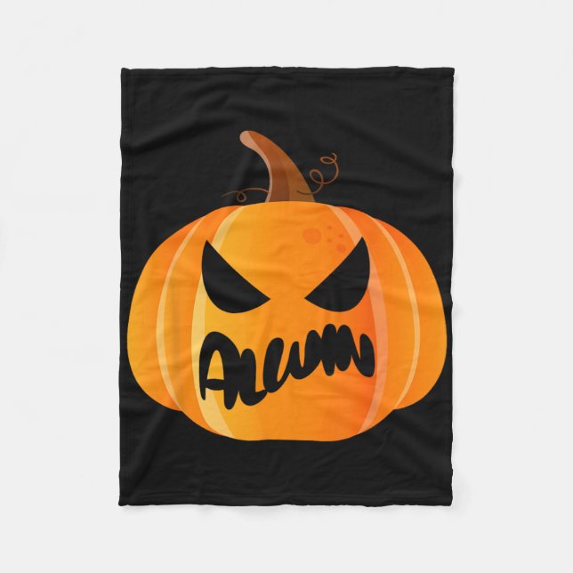 Alwin Name Custom Pumpkin Personalisiert Halloween Fleecedecke (Vorderseite)