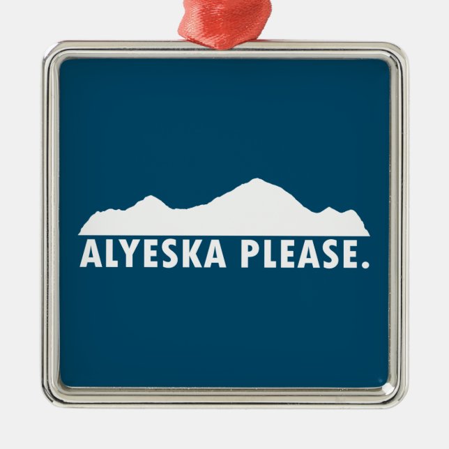 Alyeska Bitte Ornament Aus Metall (Vorne)