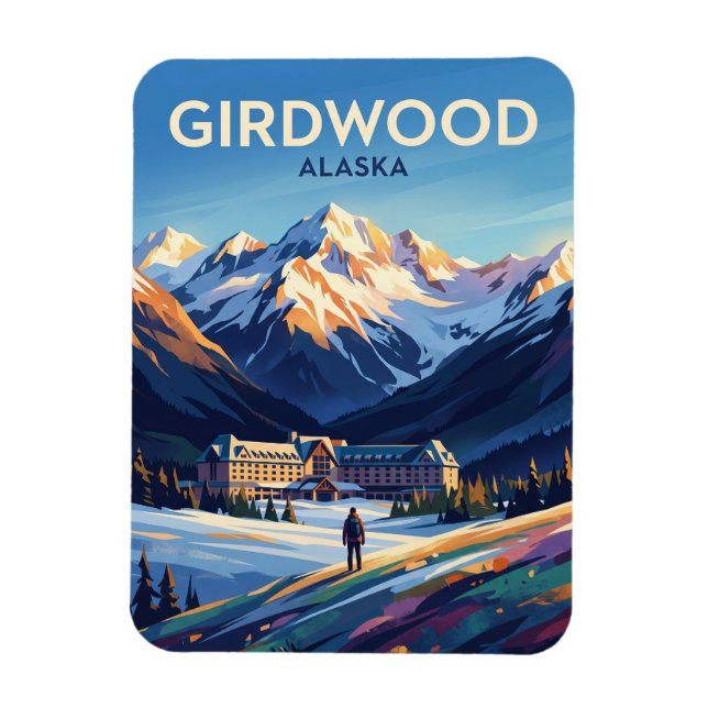 Alyeska Resort USA Magnet (Vertikal)