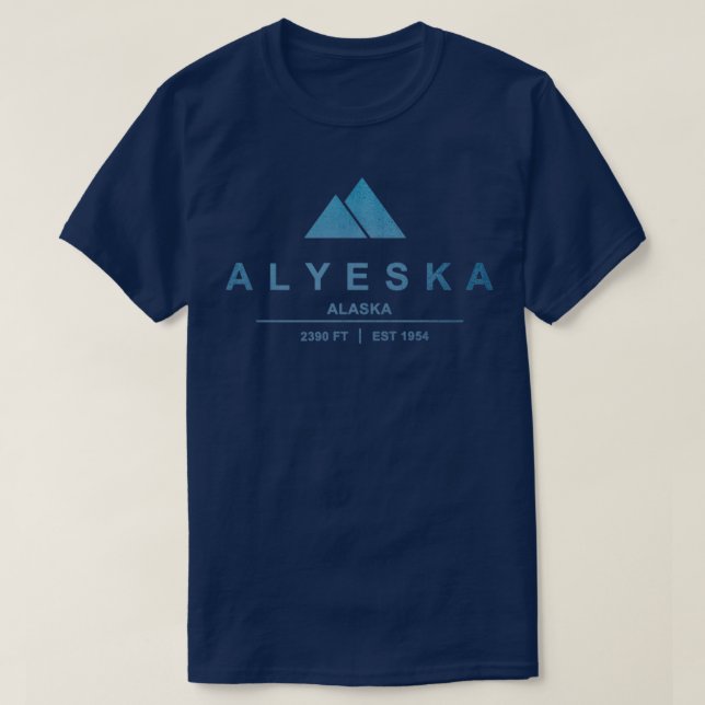 Alyeska Ski Resort Alaska T-Shirt (Design vorne)