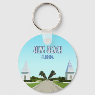 Alys Beach Florida Golfküste Vintage Schlüsselanhänger