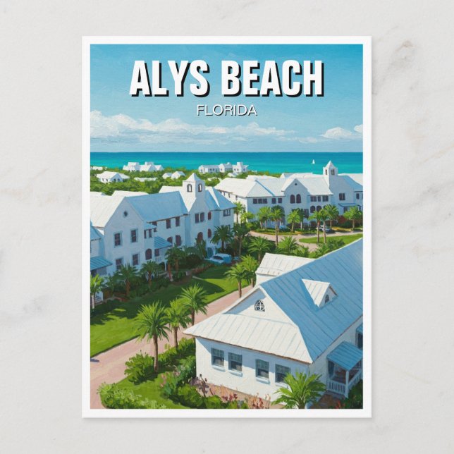 Alys Beach Florida Reise Postkarte (Vorderseite)