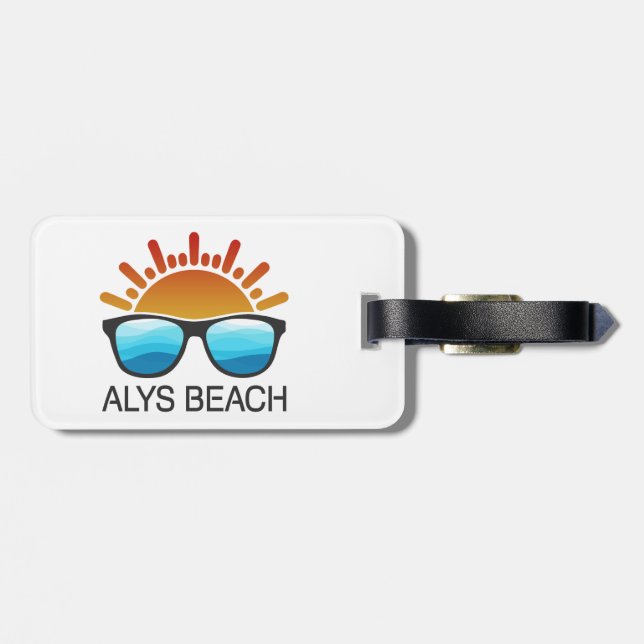 Alys Beach-Sonnenbrille Gepäckanhänger (Rückseite horizontal)