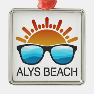 Alys Beach-Sonnenbrille Ornament Aus Metall