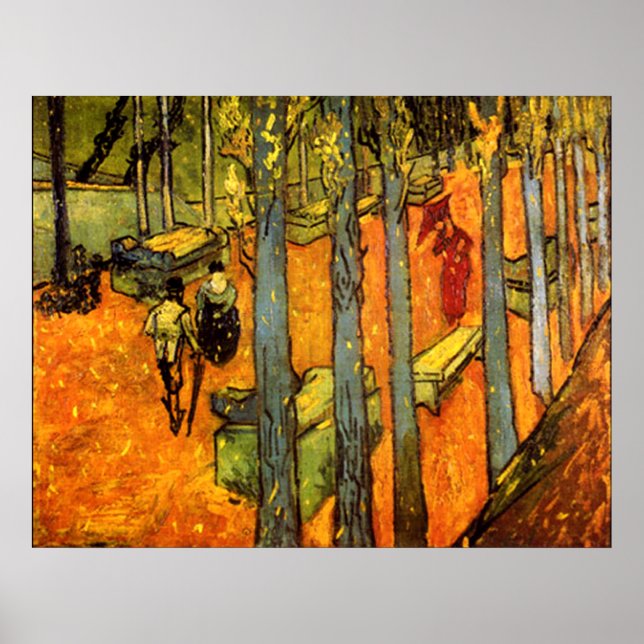 Alyscamps von Vincent Van Gogh Poster (Vorne)