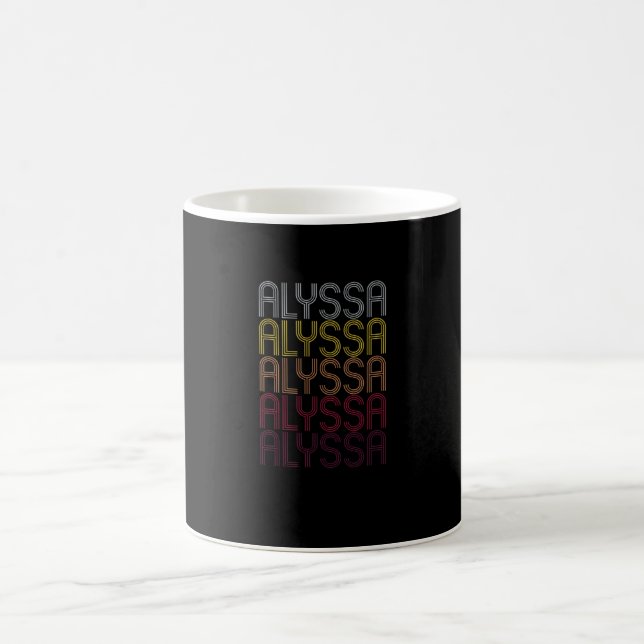 Alyssa Name Geschenk Personalisierter Vorname Kaffeetasse (Mittel)
