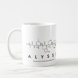 Alyssa Peptid-Namen-Tasse Tasse