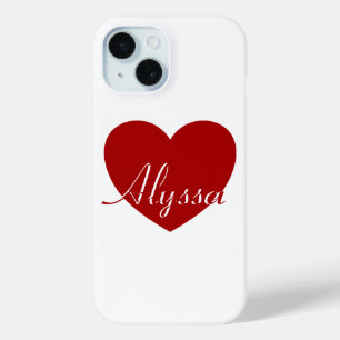 Alyssa - Vorlage für Ihren Namen, Liebe des roten  Case-Mate iPhone Hülle
