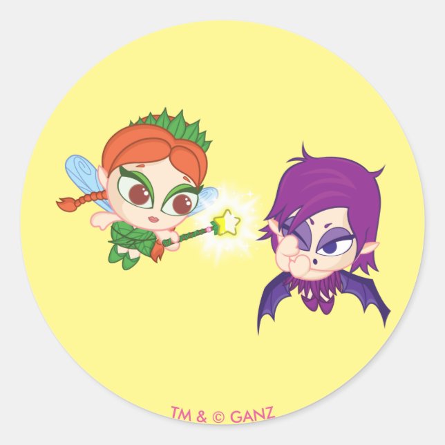 Alyssa Vs. Nafaria Runder Aufkleber (Vorderseite)