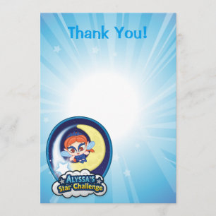 Alyssas Stern-Herausforderung Dankeskarte
