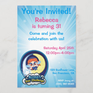 Alyssas Stern-Herausforderung Einladung