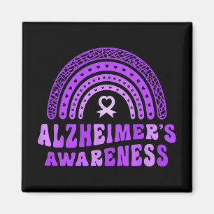 Alzheimer's Bewusstsein Niedlicher Lila Elefan Magnet