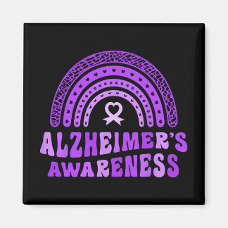 Alzheimer's Bewusstsein Niedlicher Lila Elefan Magnet