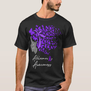 Alzheimer-Alzheimer-Bewusstseinsalzheimer Lila T-Shirt