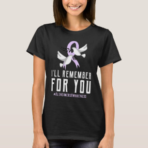 Alzheimer Awareness, das ich trage, Lila für das i T-Shirt