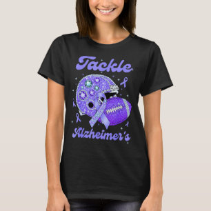 Alzheimer bekämpfen kämpfen Ende unterstützen lila T-Shirt