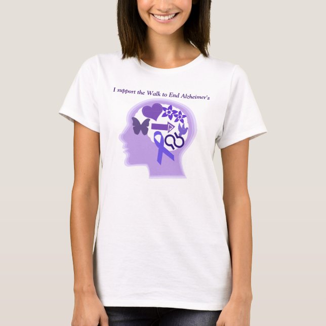 Alzheimer Bewusstsein ein das Leben lebte gut T - T-Shirt (Vorderseite)