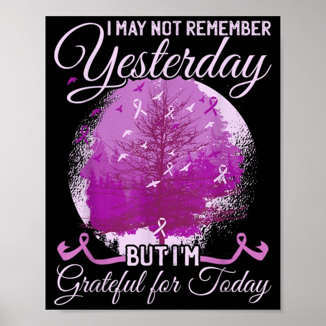 Alzheimer-Bewusstsein Poster (Vorne)