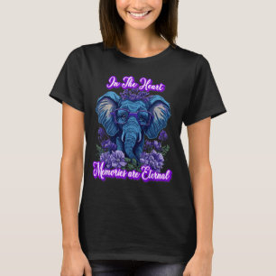 Alzheimer-Bewusstsein Psychische Gesundheit Lila E T-Shirt