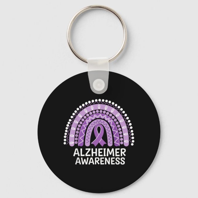 Alzheimer-Bewusstsein Schlüsselanhänger (Vorderseite)