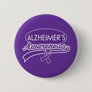 Alzheimer Bewusstseins-Band Button