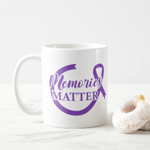 Alzheimer-Bewusstseins-Erinnerungen zählen Kaffeetasse