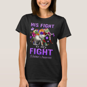 Alzheimer-Bewusstseins Kampf Ist Kampf Lila T-Shirt