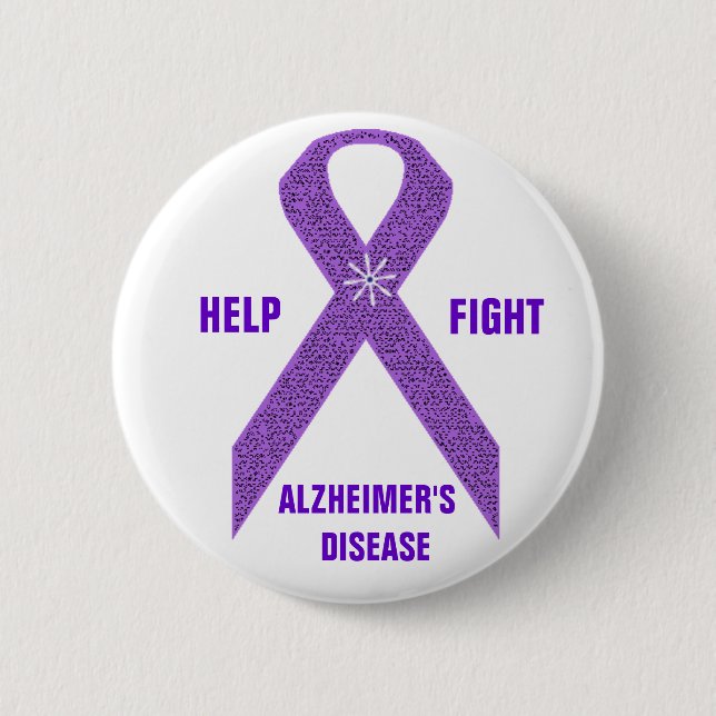 Alzheimer Bewusstseins-Knopf Button (Vorderseite)
