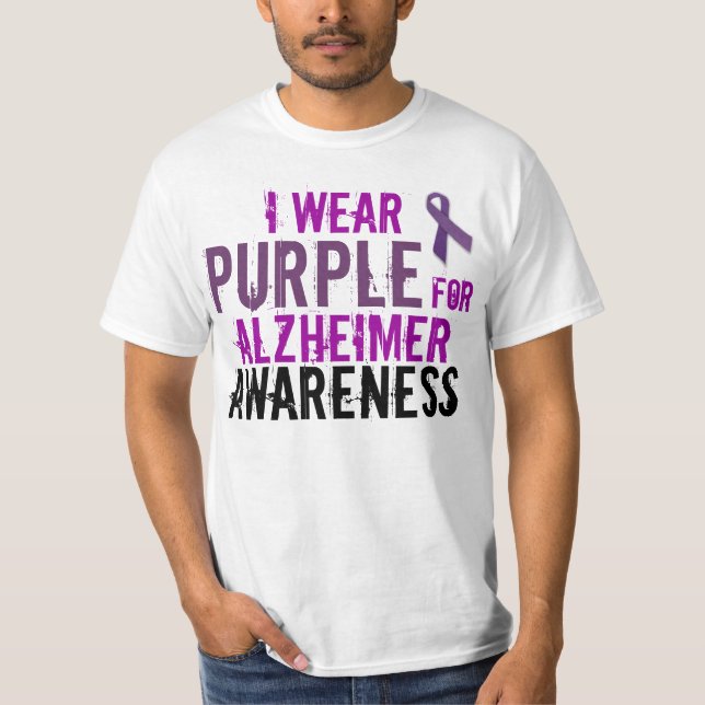 Alzheimer-Bewusstseins-Shirt T-Shirt (Vorderseite)