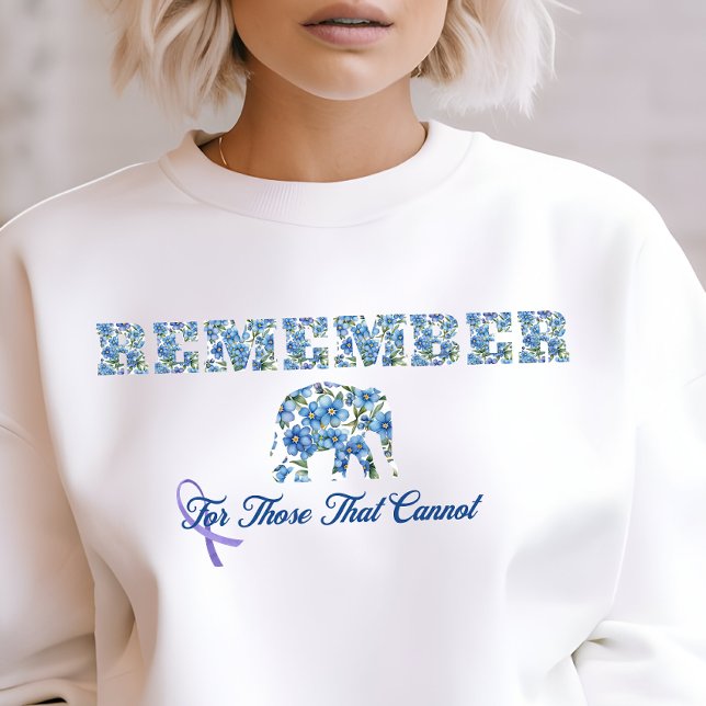 Alzheimer-Demenz-Bewusstsein, lila Band Sweatshirt (Von Creator hochgeladen)