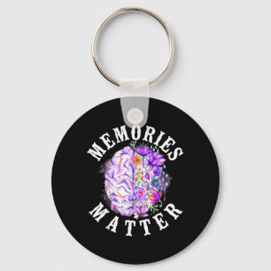 Alzheimer-Demenz-Bewusstseinsunterstützung Vintage Schlüsselanhänger