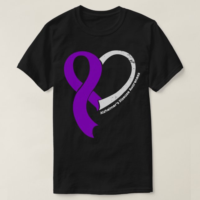 Alzheimer Disease Awareness Hpeople Liebe Heart Ri T-Shirt (Design vorne)