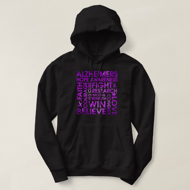 Alzheimer Disease Support Walk, Alzheimer Disease Hoodie (Design vorne)