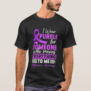 Alzheimer Frontotemporale Demenz Lila Band Ich T-Shirt