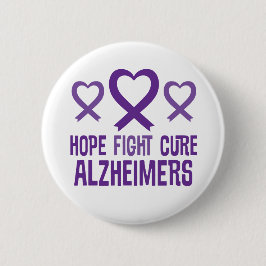 Alzheimer Hoffnungs-Kampf-Heilungs-Band-Knopf Button