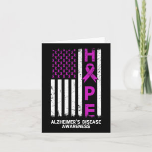Alzheimer-Krankheit Bewusstsein Amerikanische Flag Karte