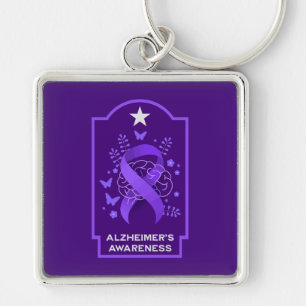 Alzheimer-Krankheit Bewusstsein Schlüsselanhänger