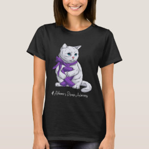 Alzheimer-Krankheit Bewusstseinsmonat Lila Band T-Shirt