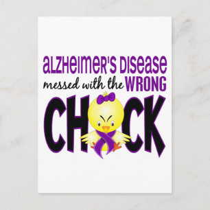 Alzheimer-Krankheit, die mit dem falschen Kätzchen Postkarte