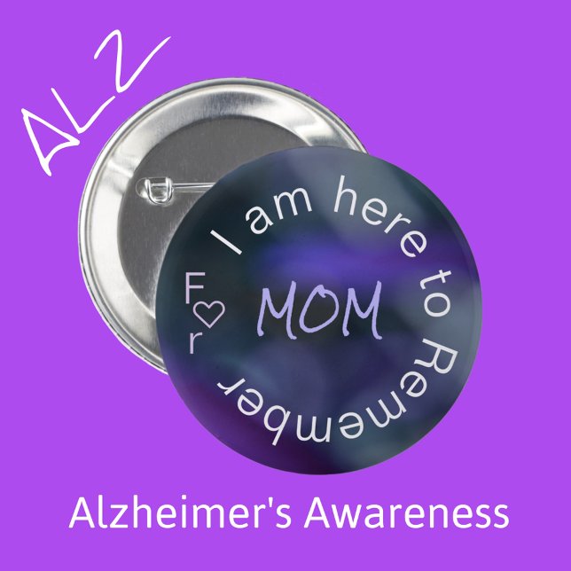 Alzheimer-Krankheit Sensibilisierung für Lila Butt Button (Von Creator hochgeladen)