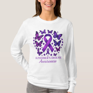 Alzheimer-Krankheit Sensibilisierung für Lila Schl T-Shirt