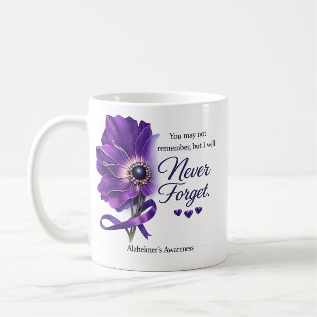 Alzheimer - Niemals vergessen Kaffeetasse (Links)
