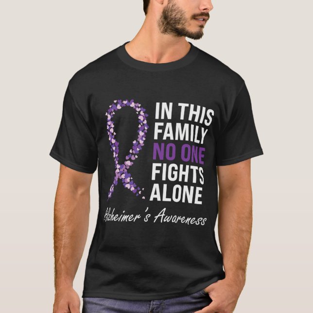 Alzheimer_s Awareness Lila Ribbon Demenz Mama D T-Shirt (Vorderseite)
