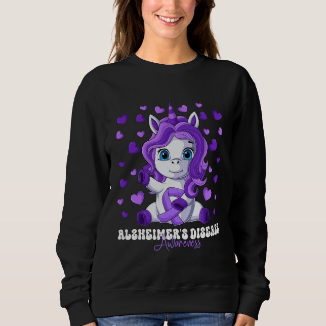 Alzheimer s Disease Awareness Month Purple Ribbon  Sweatshirt (Vorderseite)