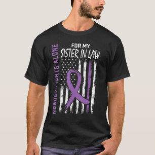 Alzheimer, Schwester des Gesetzes, Warnflagge Deme T-Shirt