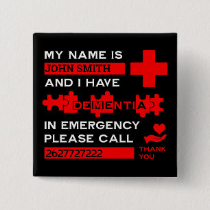Alzheimer-Syndrom Button